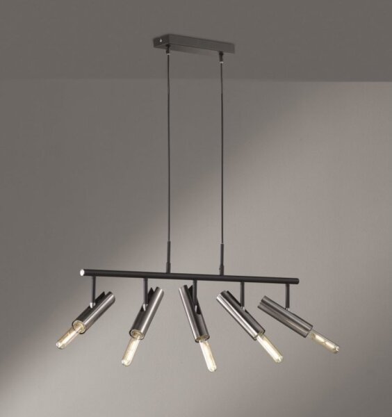 Fischer & Honsel 60369 - Lampadario su corda DEAN 5xE27/25W/230V