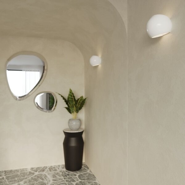 Sollux SL.1026 - Applique GLOBE 1xE27/60W/230V bianco lucido