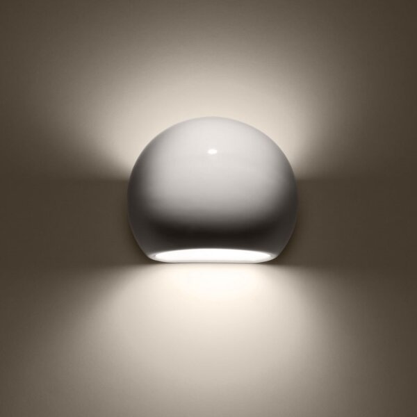 Sollux SL.1026 - Applique GLOBE 1xE27/60W/230V bianco lucido