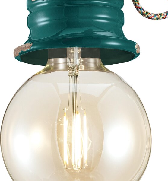 Applique da esterno in materiale Ceramico LINEA URBAN 13x22x h 14 cm peso 1,14 kg - Attacco Lampada E27 interno esterno, Verde