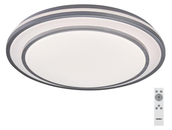 Rabalux 2131 - Plafoniera LED dimmerabile LUPITA LED/40W/230V argento + telecomando