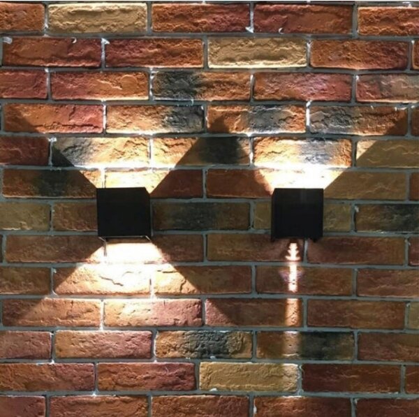 Applique da esterno a LED 2xLED/3W/230V IP54 nero