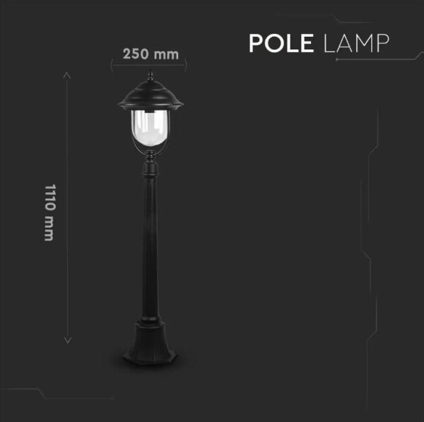 Lampada da esterno 1xE27/60W/230V 111 cm IP44