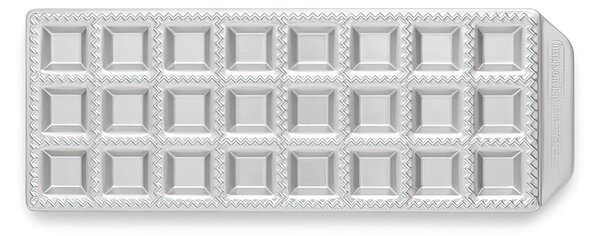 Stampo per Ravioli con Ventiquattro Fori e Mattarello 33,66x11,43x h 1,9 cm Acciaio Inossidabile 24 RAVIOLI Classici