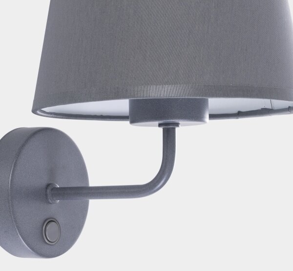 Applique MAJA 1xE27/15W/230V grigio