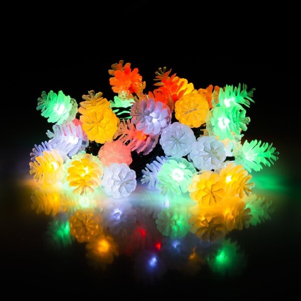 Retlux - Catena luminosa LED da esterno 40xLED/15m IP44 multicolore