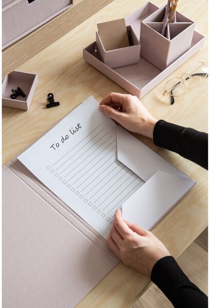 Organizer in cartone per documenti Paulina Restore Paper Laminate A4 – Bigso