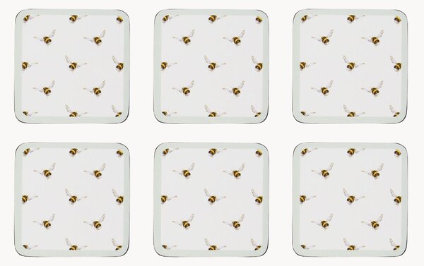 Set di 6 sottobicchieri Bee
