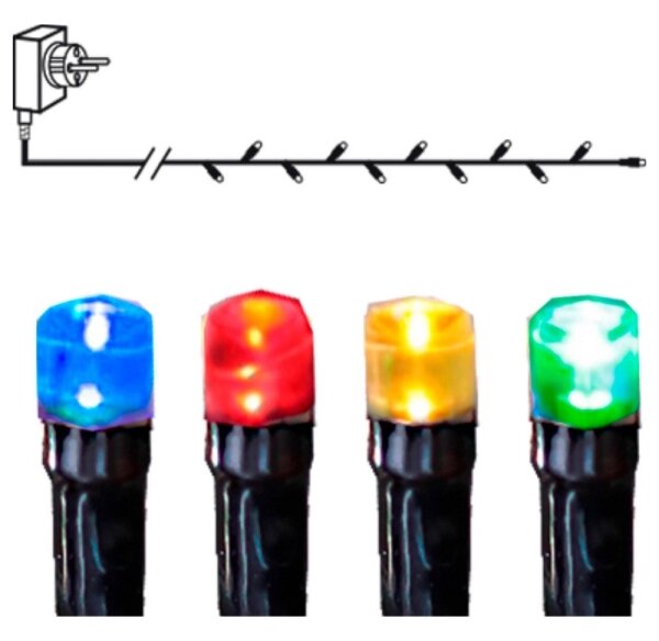 Eglo 410711 - Catena luminosa LED da esterno SERIE LED 80 LED 8 m IP44 multicolore