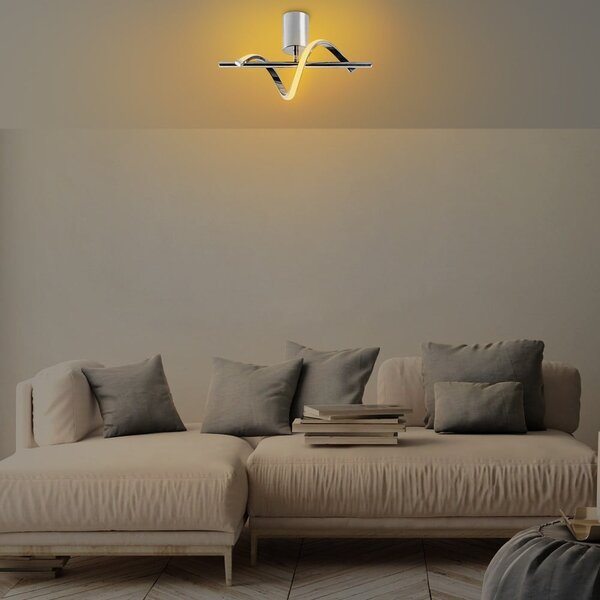 Plafoniera LED argentata 7x41 cm Likma – Opviq lights
