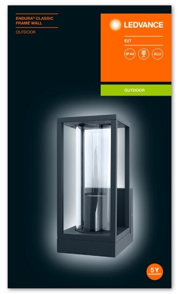 Ledvance - Applique da esterno FRAME 1xE27/60W/230V IP44