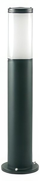 FIDEL PALO BASSO E27 Palo in pressofusione di alluminio Dimensioni 13,5x8,7x h 55 cm Diffusore in termoplastico opalino colore NERO