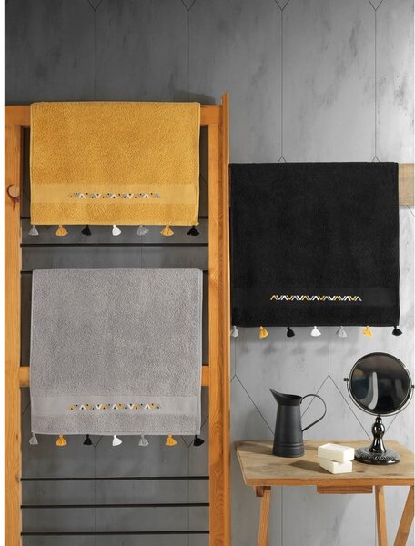 Set di asciugamani tipo terry in cotone 3 pz 50x90 cm Asorti – Foutastic