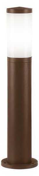 PANAMA PALO BASSO E27 Palo in pressofusione di alluminio Dimensioni 13x8,8xh 50 cm Diffusore in termoplastico opalino colore CORTEN