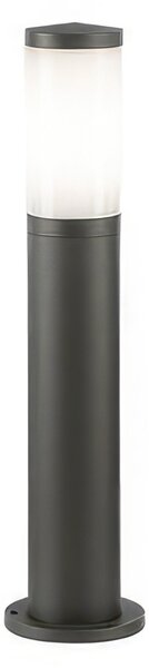 PANAMA PALO BASSO E27 Palo in pressofusione di alluminio Dimensioni 13x8,8xh 50 cm Diffusore in termoplastico opalino colore GRAFITE