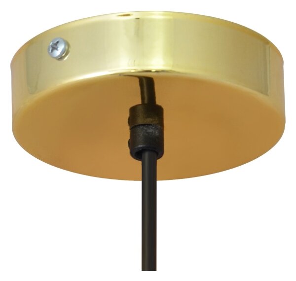 Lampadario su corda BARS 1xGU10/20W/230V dorato/nero