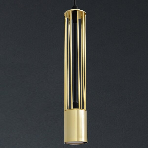 LED Lampadario su corda BARS 1xGU10/4,8W/230V oro