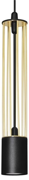 Lampadario su corda BARS 1xGU10/20W/230V dorato/nero