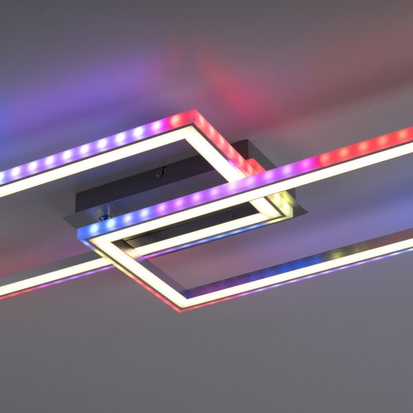 Leuchten Direkt 14635-55 - Plafoniera LED RGB dimmerabile FELIX 34,5W/230V