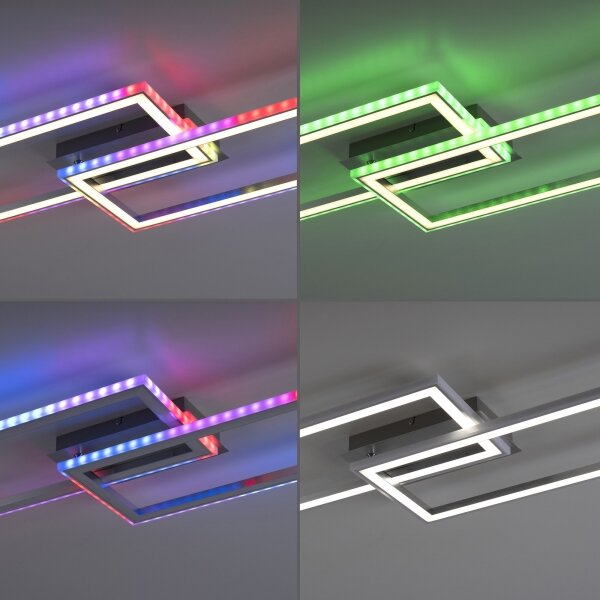 Leuchten Direkt 14635-55 - Plafoniera LED RGB dimmerabile FELIX 34,5W/230V