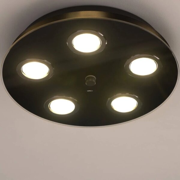 Eglo 33805 - Plafoniera LED da soffitto GRATTINO 5xGU10/2,8W/230V