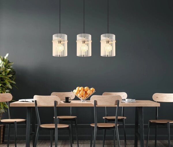 Globo 15698-3HB - Lampadario sospeso con cavo GORLEY 3xE27/60W/230V