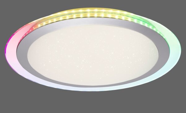 Leuchten Direkt 15411-21- LED RGB Plafoniera dimmerabile CYBA LED/26W/230V