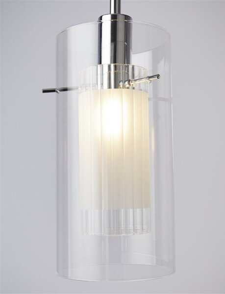 Searchlight 3303-3CC - Lampadario a sospensione con filo DUO 3xE14/60W/230V cromo lucido
