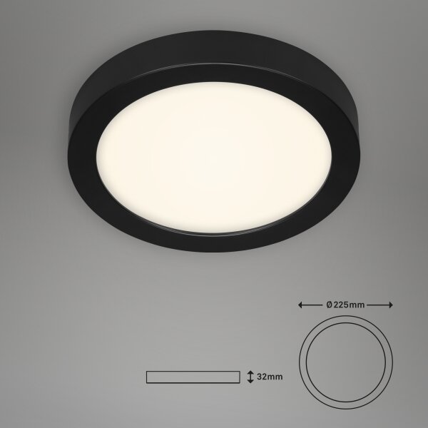 Briloner 3465-415 - Plafoniera LED FIRE LED/16,5W/230V diametro 22,5 cm