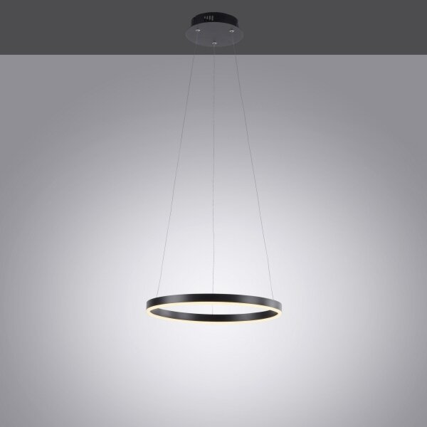 Leuchten Direkt 15393-13-LED Lampadario dimmerabile su corda RITUS LED/20W/230V nero