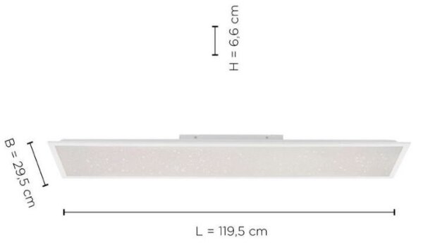 Leuchten Direkt 14762-16 - Luce LED dimmerabile STARRYFLAT LED/36W/230V + TC