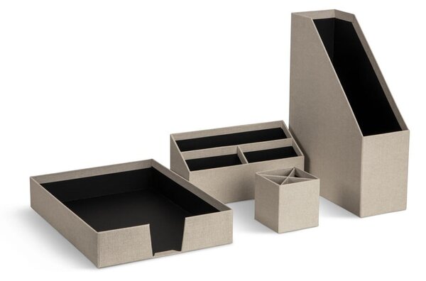 Set di organizer in cartone 4 pz Hugo Canvas Paper Laminate – Bigso