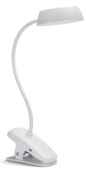 Philips - Lampada LED dimmerabile con clip DONUTCLIP LED/3W/5V 1200 mAh bianco