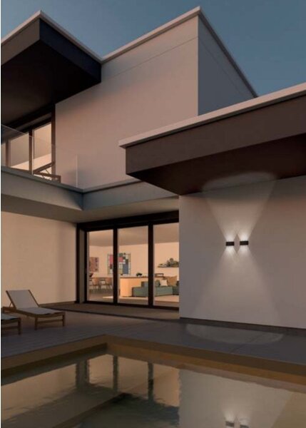 Redo 90227 - LED Applique da esterno FABO LED/6W/230V 3000K IP54 marrone