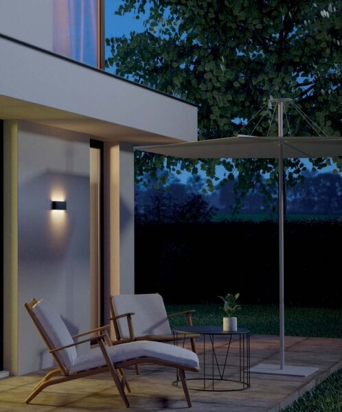 Redo 90376 - LED Applique da esterno KAMAL LED/4,4W/230V 3000K IP54 grigio