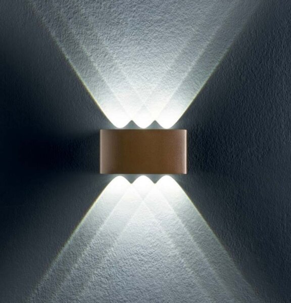 Redo 90227 - LED Applique da esterno FABO LED/6W/230V 3000K IP54 marrone