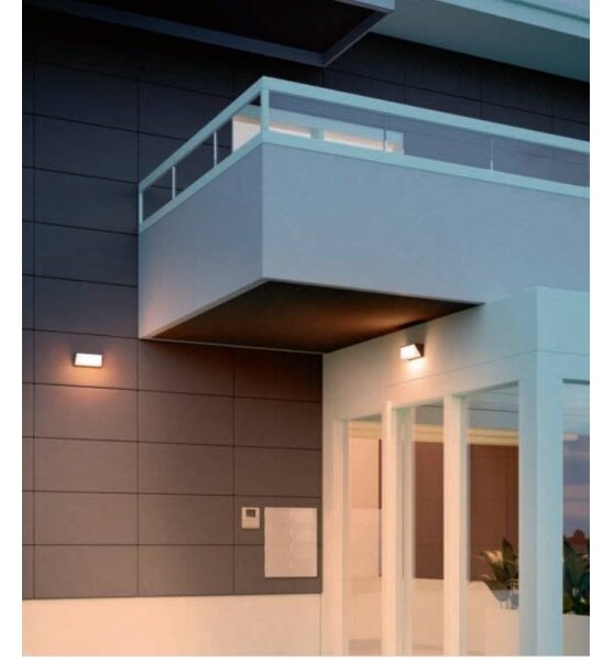 Redo 90238 - Applique a LED da esterno SPECTRA LED/16W/230V 3000K IP54 grigio