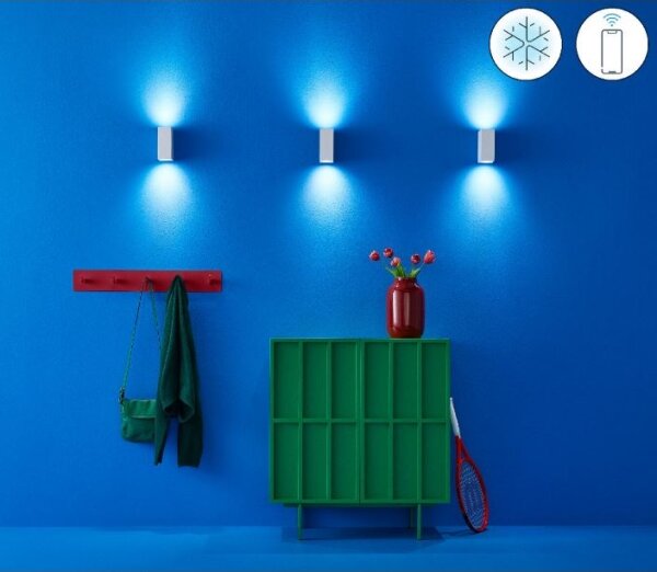 WiZ - Applique LED RGBW Dimmerabile UP&DOWN 2xGU10/4,7W/230V bianco Wi-Fi