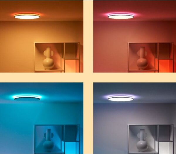 WiZ - LED RGBW Plafoniera dimmerabile RUNE LED/21W/230V Wi-Fi nero