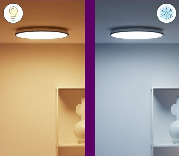WiZ - LED RGBW Plafoniera dimmerabile RUNE LED/21W/230V Wi-Fi nero