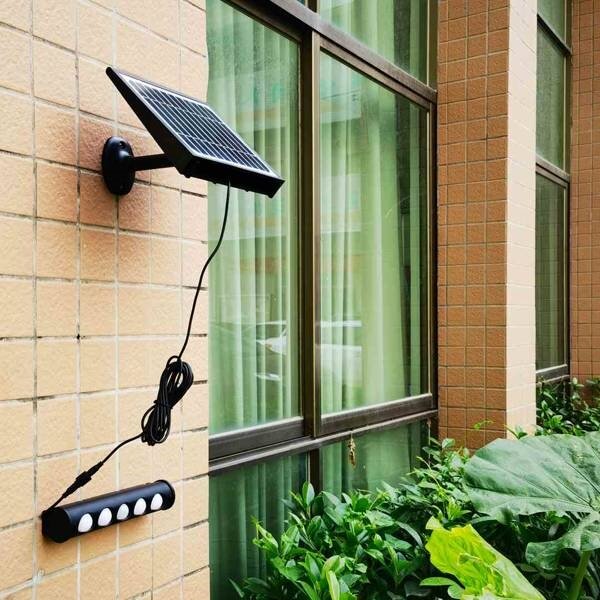 Lampada solare LED da parete con sensore movimento LED/8W/3,7V 4000 mAh 4000K IP