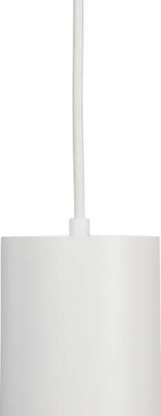 Lampada a sospensione di design bianca con adattatore per binario trifase - Tubo trifase