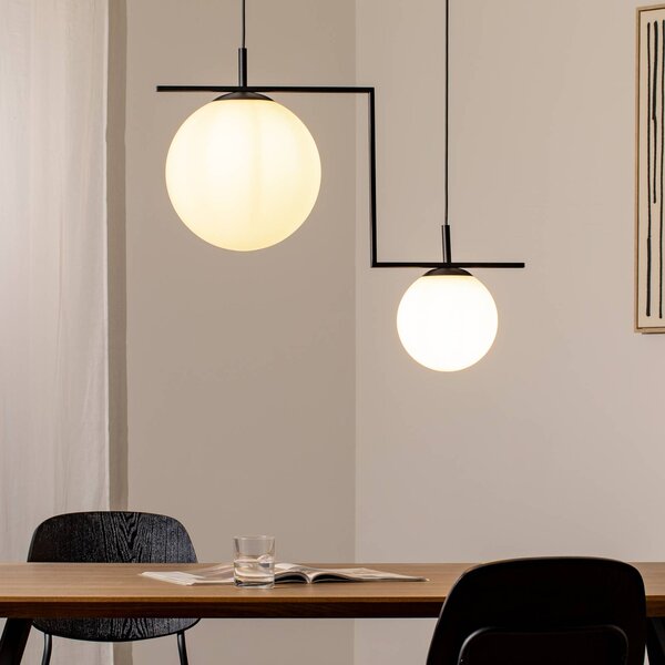 Lampada a sospensione Zac ALDEX, dimmerabile, Nero, Soggiorno / Sala da pranzo, Metallo, Moderno, Lampada a sospensione