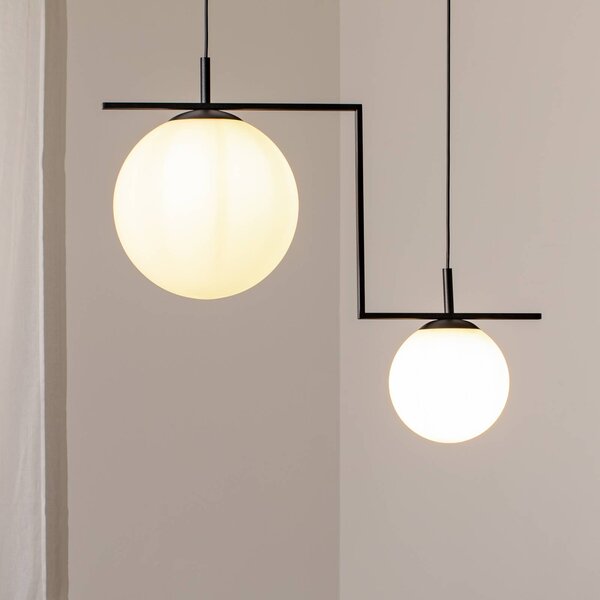 Lampada a sospensione Zac ALDEX, dimmerabile, Nero, Soggiorno / Sala da pranzo, Metallo, Moderno, Lampada a sospensione