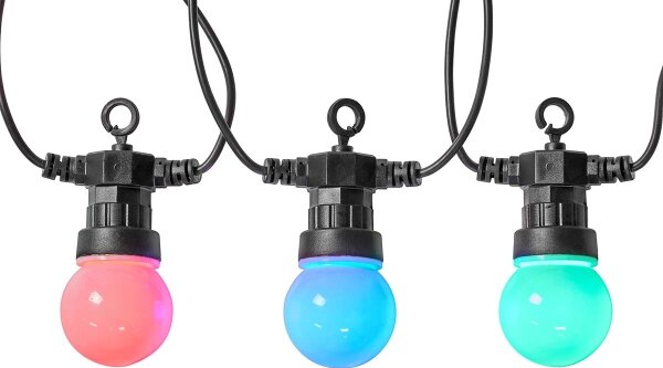 Nedis WIFILP03C20 - Catena decorativa LED RGB 20xLED/8 funzioni 13m IP65 Wi-Fi Tuya