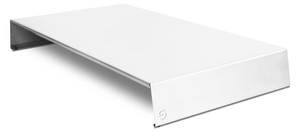 Copri Fornelli da Cucina in Acciaio Inox Dimensione 30x56,5x h 7,5 cm Scorrevole con piedini antiscivolo Lisa Plan Plus Colore Bianco Panna