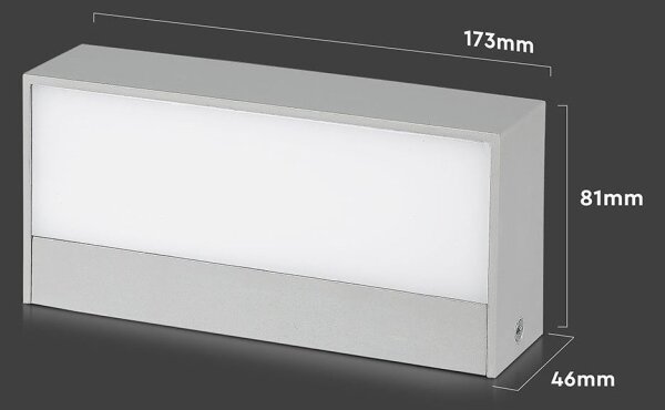 LED Applique da esterno LED/9W/230V 4000K IP65