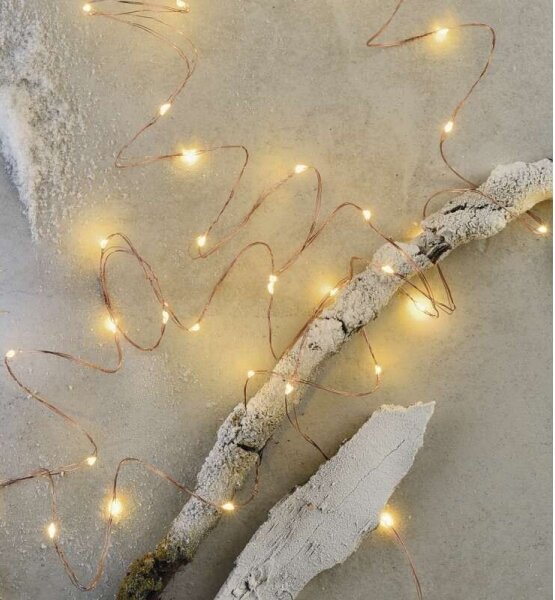 Catena luminosa LED per esterni 100xLED/15m IP44, bianco caldo