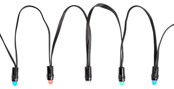 Nedis WIFILP01C48 - Catena natalizia LED RGB da esterno 48xLED 13,8m IP65 Wi-Fi Tuya