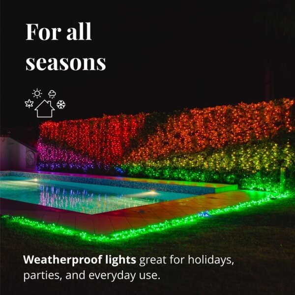 Twinkly TWS250SPP-BEU - Ghirlanda LED RGB da esterno 250xLED 23,5m IP44 Wi-Fi